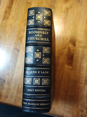 Franklin Library 1st Edition Society Roosevelt & Churchill by Joseph P Lash -image