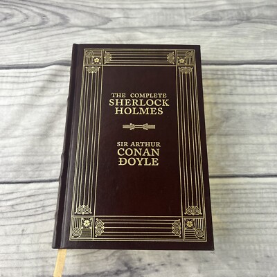 1992 Complete Sherlock Holmes Barnes Noble Conan Doyle Gold Edges-image