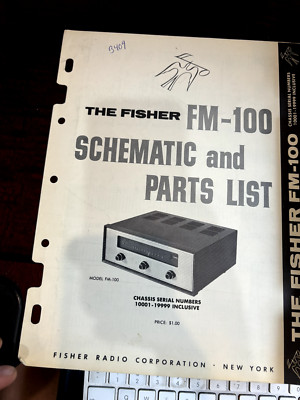THE FISHER FM-100 FM100 Repair Service Manual **ORIGINAL**-image