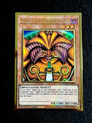 YUGIOH • EXODIA THE FORBIDDEN ONE • ULTRA RARE • 1st EDITION • MGED-EN005 • NM-image
