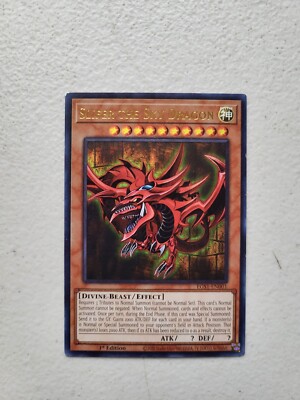 Yu-Gi-Oh! Card: Slifer the Sky Dragon EGS1-EN001 1st Edition Ultra Rare LP-image