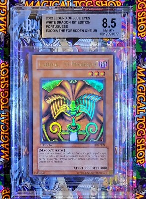 Yugioh Exodia The Forbidden One LOB 1st Edition Ultra LDB-P124 Portuguese BGS NM-image