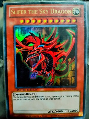 YUGIOH - SLIFER THE SKY DRAGON- 1996 LC01-EN002 -image