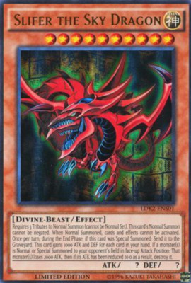 1X NM Slifer the Sky Dragon - LDK2-ENS01 - Ultra Rare Limited Edition - Yugi-image