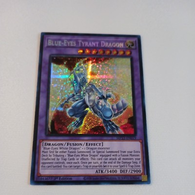 2023 YUGIOH DUELING HEROES MP23 1ST ED SECRET BLUE EYES TYRANT DRAGON -image