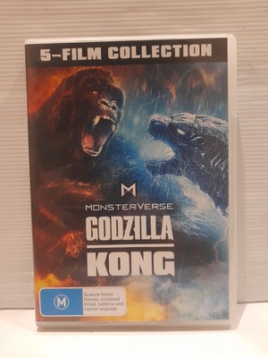 MonsterVerse 5-Film Collection Godzilla Kong DVD Region 4 OOP *Free Postage*-image