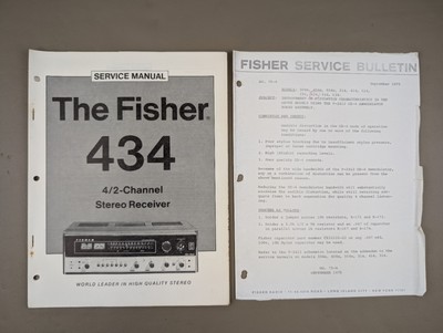 The Fisher 434 4/2-channel Stereo Receiver Service Manual D- 879-image