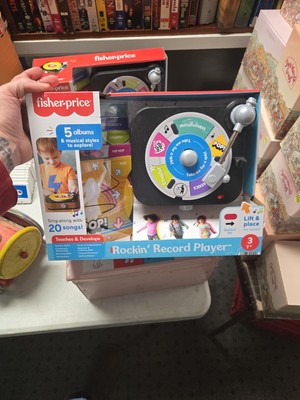 Fisher-Price Rockin’ Record Player Musical Toy with Turntable BRAND NEW-image