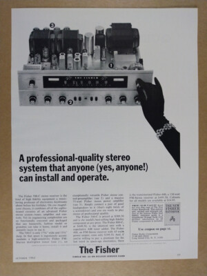 1964 Fisher 500C Stereo Receiver vintage print Ad-image