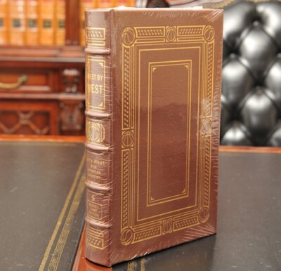 JERRY WEST Signed 1st Edition WEST BY WEST Easton Press Sealed Leather Bound New-image