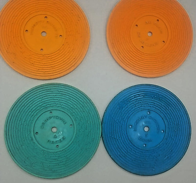 4 Replacement Records for Vintage Fisher Price Music Box Toy Record Player-image