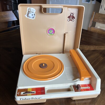 VINTAGE 1978 Fisher Price 825 Portable Record Player Phonograph Turntable WORKS-image