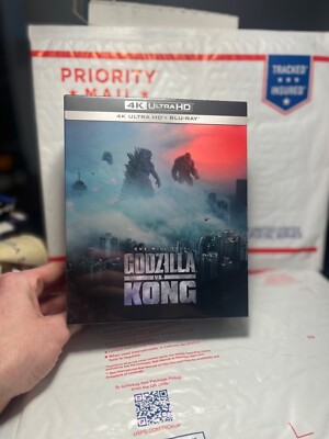 NEW GODZILLA VS KONG 4K UHD+BLU-RAY ONE CLICK 3 STEELBOOK BOX! MANTALAB SEALED-image