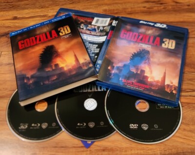 /4357 Godzilla (2014) 3D 2D Blu-ray & DVD Combo with Lenticular Slipcover-image