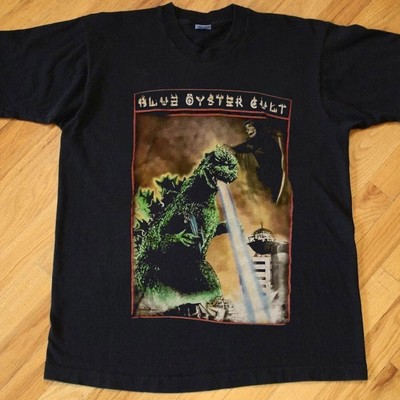 SALE - Blue Oyster Cult Godzilla Reaper Reprint Black Unisex T-Shirt S-5XL-image
