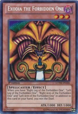 Exodia the Forbidden One - LCYW-EN306 - Secret Rare NM Legendary-image