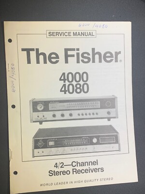 Fisher 4000 4080 Service Manual 4/2 Channel Stereo Receiver Photocopy-image