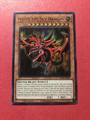 ( SLIFER THE SKY DRAGON ) Ultra - EGS1-EN001 1st NM - Yu-Gi-Oh Egyptian God Deck-image