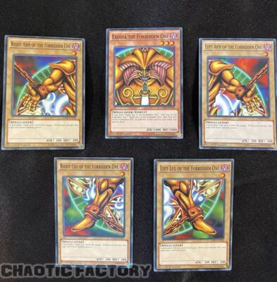YUGIOH LDK2 Exodia the Forbidden One 1st Edition NM - Complete Set ENY04-image