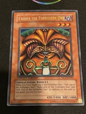 Yugioh Exodia The Forbidden One MC1-EN001 Limited Edition Secret Rare -image