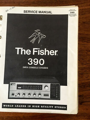 Fisher Model 390 / 24RX Console Receiver Service Manual *Original*-image