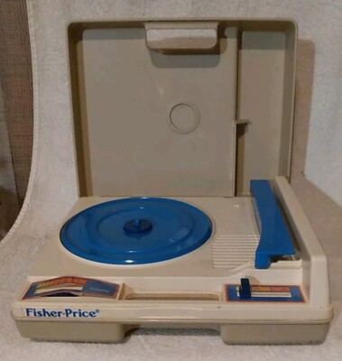 1978 Fisher Price Portable Record Player Turntable Vintage TESTED WORKING Good-image