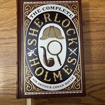 ❤️THE COMPLETE SHERLOCK HOLMES  Leather Bound Collectible Edition NEW Book-image