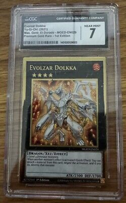 Yugioh Evolzar Dolkka Graded Max Gold El Dorado Graded 7 CGC-image