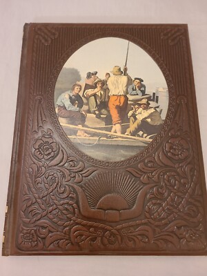 Vintage TIME LIFE Books The Old West Series-The RIVERMAN Faux Leather Cover -image