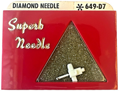 NEW Pfanstiehl 649-D7 Diamond Needle-935d-n57-w329-ac403d-204-645d-649D7-RCA NEW-image