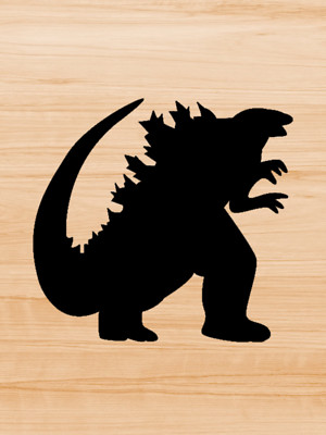 Decal Vinyl Car Truck Sticker - Godzilla Kajui Silhouette2 You Pick Size & Color-image