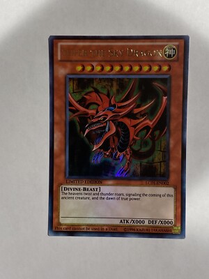 Yu-Gi-Oh! TCG Slifer the Sky Dragon Light Play Legendary Collection LC01-EN002-image