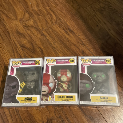 Funko POP! Movies: Godzilla (Kong )The New Empire: Set of 3 #1540 #1541 #1543 -image