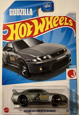 Nissan Skyline GT-R (BCNR33) R33 Hot Wheels GodZilla Case N-image