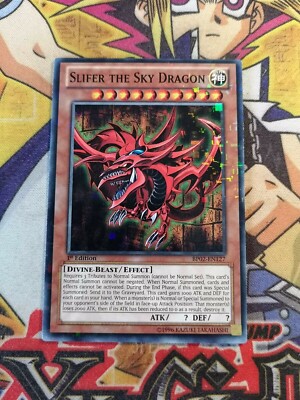 Slifer the Sky Dragon bp02-en127 1st Edition (VG+/NM) Mosaic Rare Yu-Gi-Oh!-image
