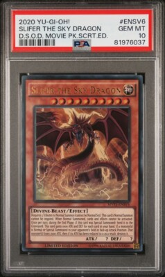 YuGiOh Slifer the Sky Dragon MVP1-ENSV6 Ultra Rare Limited Edition PSA 10-image