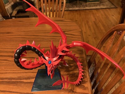 Yu-Gi-Oh Slifer the Sky Dragon Action Figure 1996 Kazuki Takahashi with Stand.-image