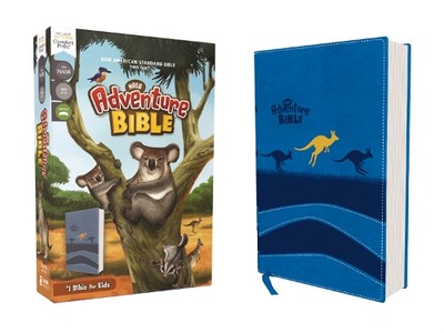 Lawrence O. Ric NASB, Adventure Bible, Leathersoft, Blue, Full C (Leather Bound)-image