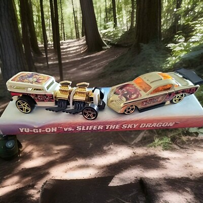 2003 Hot Wheels Yu-Gi-Oh vs Slifer The Sky Dragon - New 2 Car Pack-image