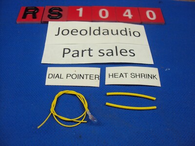 Fisher RS-1040 Receiver Replacement Dial Pointer Lamp & Heat Shrink. Lamp Is New-image