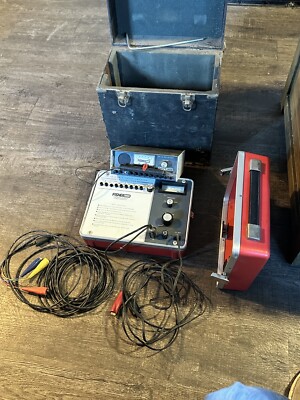 Vintage Untested Fisher M-scope PF-16 Cable Fault Locator Transmitter Receiver-image