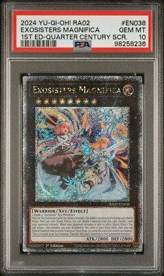 2024 PSA 10 YUGIOH 25TH QUARTER CENTURY STARLIGHT EXOSISTERS MAGNIFICA 💫-image