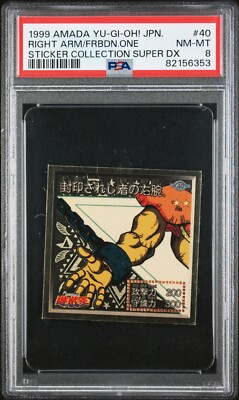 Yu-Gi-Oh! Exodia Right Arm of the Forbidden One #40 - Amada PSA 8 - POP 1-image