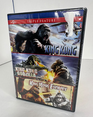 King Kong (2005) / King Kong vs Godzilla (1963) / King Kong Escapes (1967) DVD-image