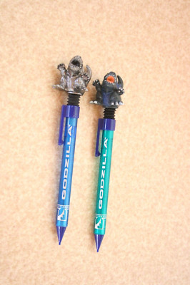 Showa Toho Godzilla Zilla Mechanical Pencil Set 1998 Toy Movie Monster Kaiju-image