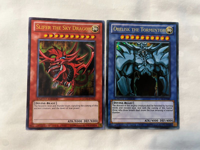 SLIFER THE SKY DRAGON OBELISK THE TORMENTOR ULTRA RARE LEGENDARY COLLECTION YGO!-image