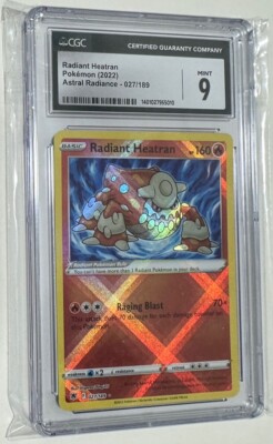 Pokémon Radiant Heatran Astral Radiance Holo CGC Graded 9 Non PSA Card-image