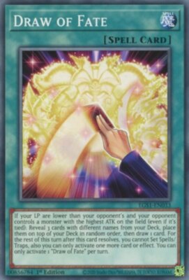  1x Draw of Fate - EGS1-EN033 - Common - 1st Edition - Egyptian God Deck: Slifer-image