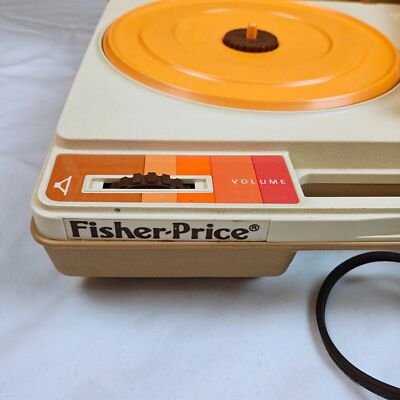 Vintage 1978 Fisher-Price Record Player Portable Phonograph #825 WORKS!! 33 & 45-image