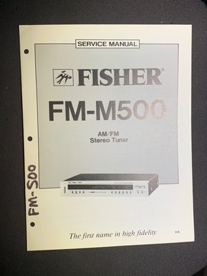 Fisher FM-M500 Service AM/FM Stereo Tuner Original-image